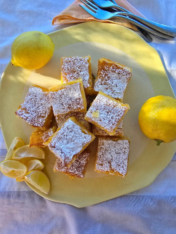 Easy Lemon Brownie- Vegetarian, Gluten and Dairy Free