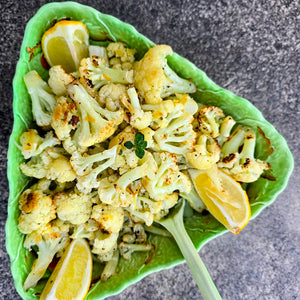 Roasted Lemon Cauliflower-Quick, Simple, and Super Tasty