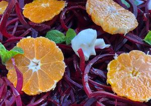 Mandarin, Beetroot & Mint Salad