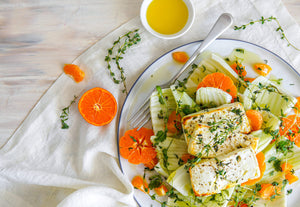 Mandarin and Fennel, Baked Feta Salad