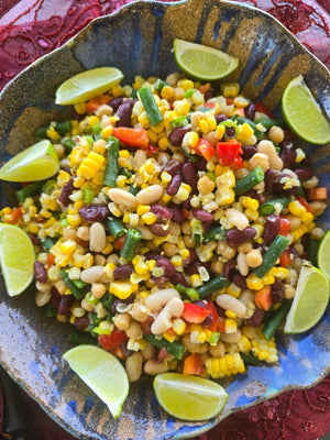 Bean, Corn and Lime Salad– Bright, Zesty & Healthy