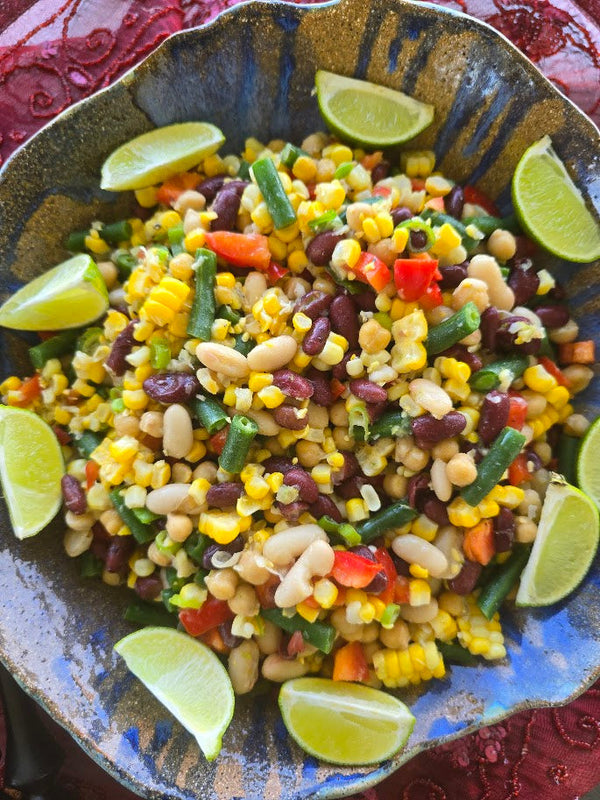 Bean, Corn and Lime Salad– Bright, Zesty & Healthy