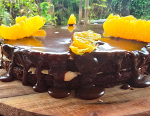 Chocolate Orange Gluten Free Layer Cake - Ganache & Orange Buttercream