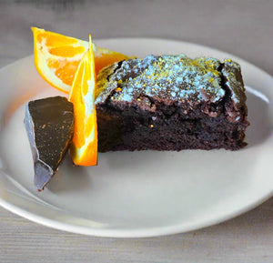 Jaffa Brownie- Orange and Dark Chocolate Gluten Free