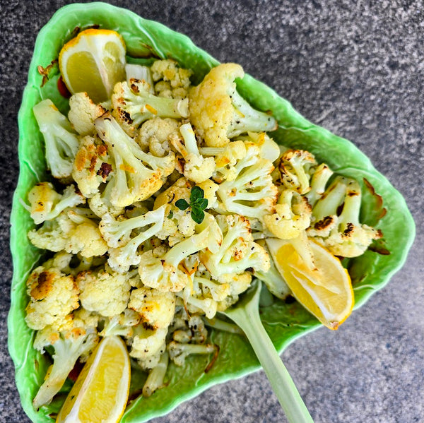 Roasted Lemon Cauliflower-Quick, Simple, and Super Tasty