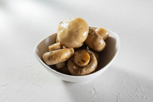 Marinated Mushrooms with Lemon, Herbs, and Spices