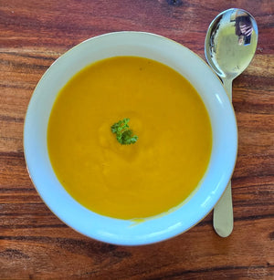 Orange Carrot and Kumera Soup- A tasty winter meal