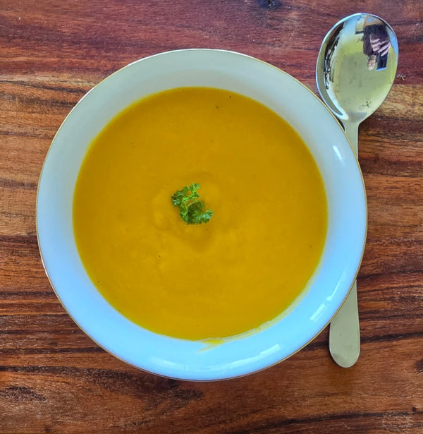 Orange Carrot and Kumera Soup- A tasty winter meal