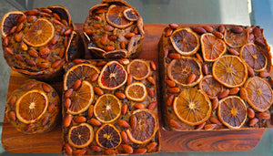 Orange Christmas Fruit Cake- with citrus peel, orange marmalade and orangecello