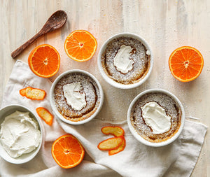 Tangelo Delicious Pudding - Greek Yoghurt and Fresh Tangelo Segments