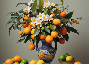 How to Make Beautiful Decorations with Citrus Fruit, Flowers, Leaves, and Branches