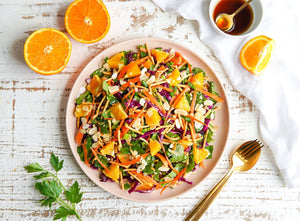 Orange Crispy Noodle Salad- colourful and tasty